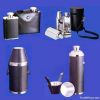 stainless steel leather hip flask