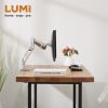 Single Aluminum Gas Spring Monitor Desk Mount