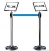 Portable crowd control sign holder