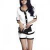 Waist Shorts Suits White XS