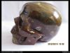 natural handmade jade stone skull carving