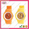 Round Silicone Ladies Jelly Watches with 12 Colors and No MOQ limit