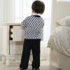 Fall and Spring boys gentleman suit children clothes baby boys multiple clothing sets