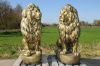 Solid Lion sculptures pair