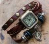 New Arrival Leather Band Watch Cow Leather Bracelet Watch Quartz Watches Vintage Watches Free Shipping