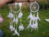 11cm DIA Dream Catcher Decor Car Home Decoration Party and Christmas Decorations White Feather Indian Dream Catcher