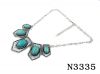 popular alloy jewelry, turquoise necklace