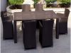 Rattan meeting table set