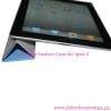 2012 Fashionable cute leather case for ipad with foldable surface