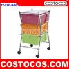 Multi-Color X-Frame 3 - Drawer Trolley (Storage Cart)