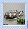 Ceramic Crafts Fruit Plate White Glaze Electroplate Series For Home Fu