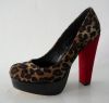 leopard closed toe pla...