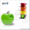 Apple shape mini portable retractable vibration sticker speaker