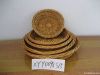 3 pcs round wicker wil...