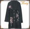 black winter sweater coat for women