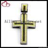 Fashion alloy hiphop cross pendant with rhinestone