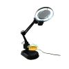 LED Foldable Table Lamp with magnifying glass