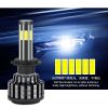 Six sided COB LED car headlights with 360 degree rotating adjustable headlights