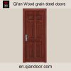 Wood grain steel fire door QA-GFM006