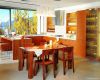 Teak veneer kitchen ca...