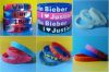 Custom Silk screen heat transfer printing logo silicon wristband rubber bracelet        