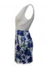 Elegant Party Dress | Oriental Florals | V-Neck | Backless