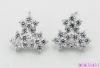 2014 Full Rhinestone Flower Earring, Elegant Stud Earrings for women