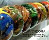 Dazzling Handpainted Wooden Bangle