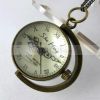 1882's Copper Ball Glass Quartz Pocket Watch