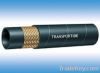 Steel wire reinforced, rubber covered hydraulic hose