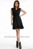 2012ladies casual cap sleeve elastic waist ruffled dress