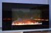 72&quot; wall-mounted fireplace with stone with remote control