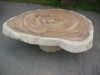 Round Acacia Slab Coff...