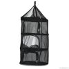 Square anti-mosquito folding netting hanging cage camp black