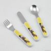 Lovely Plastic Handle Child Cutlery Set For Kids