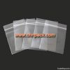 White block reclosable poly bags