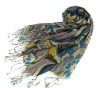 2012 New Summer Sunflower Fringe 100% Acrylic Lady Scarf (68 S/1 300403)