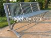 Powder coated outdoor bench metal park bench steel garden bench