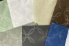 dyed with embossed polyester microfiber fabric