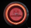 Neon Clock With Plasti...