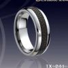 Tungsten ring Inlay Ge...