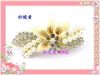 Fashion / alloy hair accessories hair clips / full diamond pearl flowe