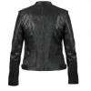 Fashion Classic Yellow Motorbike Design Women Girl 100% Leather Biker Jacket