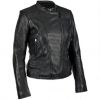 Fashion Classic Yellow Motorbike Design Women Girl 100% Leather Biker Jacket