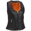 fashion print vest for autumn,women sleeveless leather jacket leather