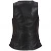 fashion print vest for autumn,women sleeveless leather jacket leather