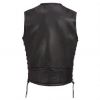 New fashion Mens Premium Buffalo Leather Vest with Side Lacing for