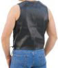 Custom fashion brown mens leather vest