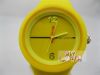 2012 fashion round shape silicone jelly watch