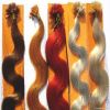 100% human hair, pre-bonded remy hair extension 8#